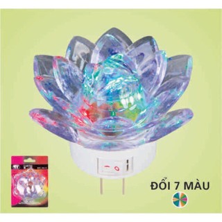 Đèn ngủ hoa sen 7 màu