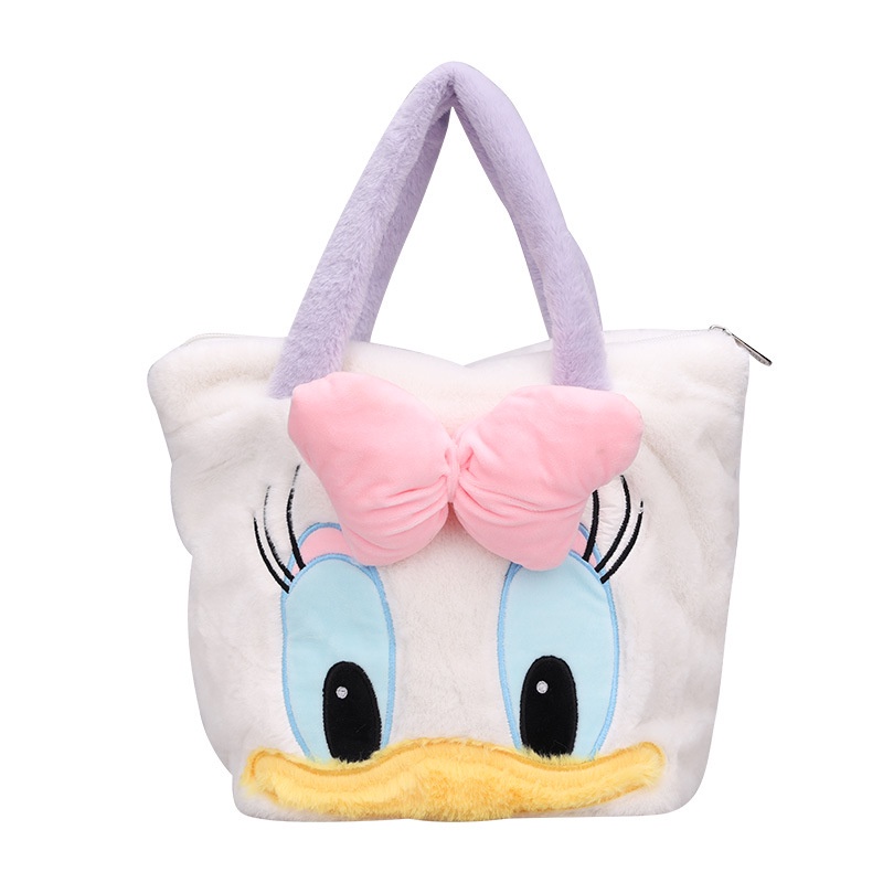 Túi Tote Đeo Vai Kiểu Hoạt Hình Vịt Donald Nhồi Bông Dễ Thương