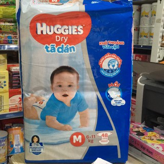 Tã, Bỉm Huggies dán size M48, L42.