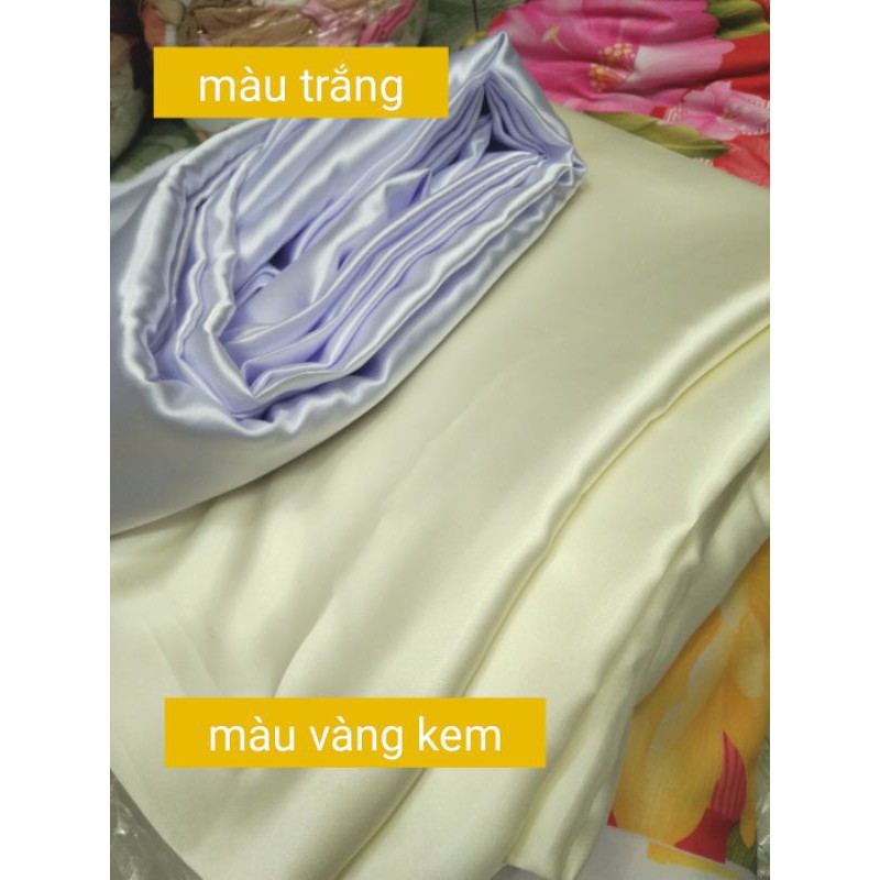 Vải Phi Tha (Phi Bóng) Trắng Đen Kem Thái Tuấn Thatextco Khổ 1.6m