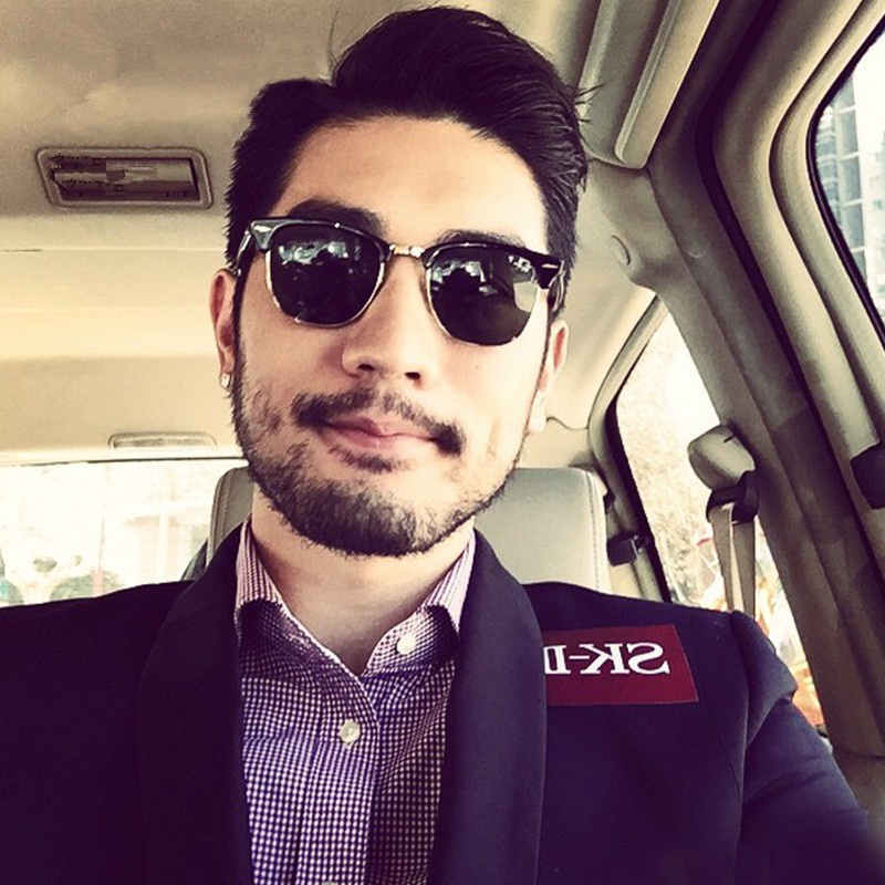 Kính Mát Chống Tia UV Phong Cách Retro Cho Nam