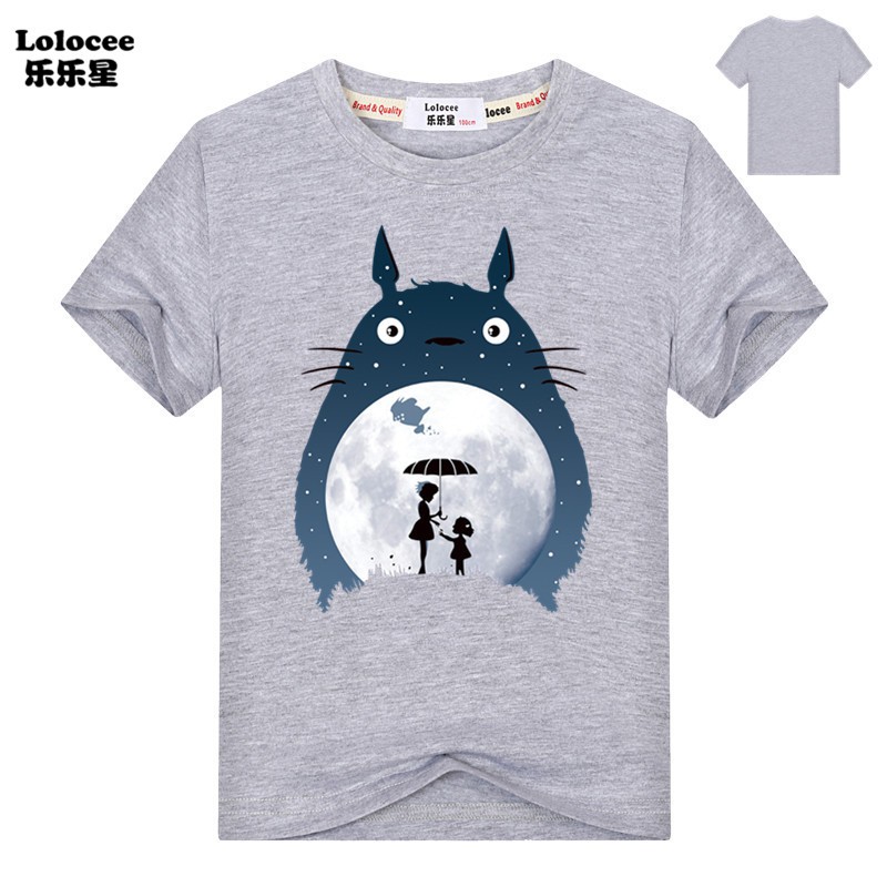 Áo Thun Tay Ngắn In Hình Totoro Dễ Thương Cho Bé