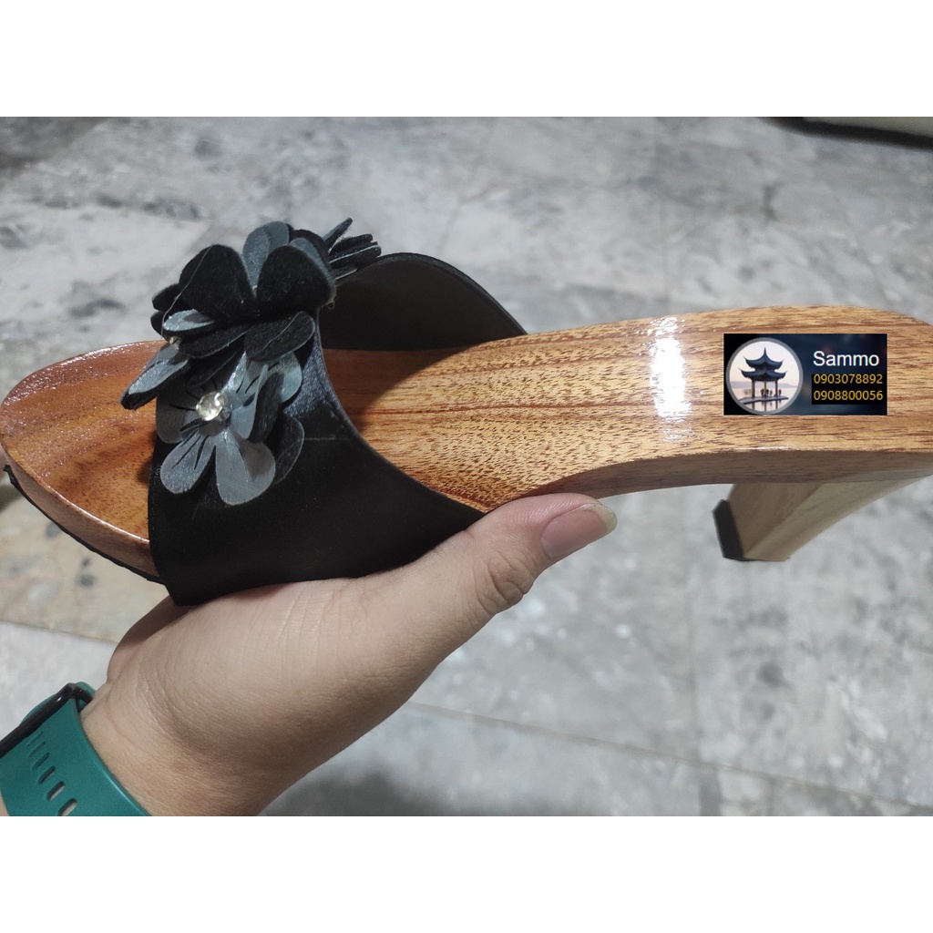 Guốc Gỗ Guốc Mộc Cao 7 Phân