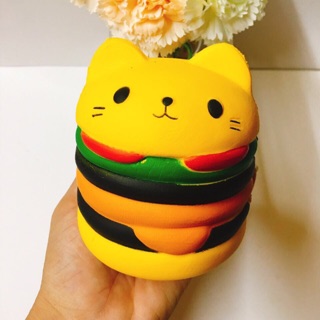 Squishy Hamburger mèo 11cm