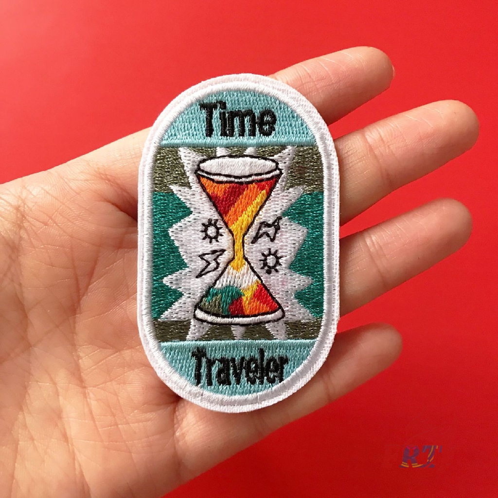 ☸ INS - Time Hourglass Patch ☸ 1Pc Time Traveler Diy Sew on Iron on Badges Patches