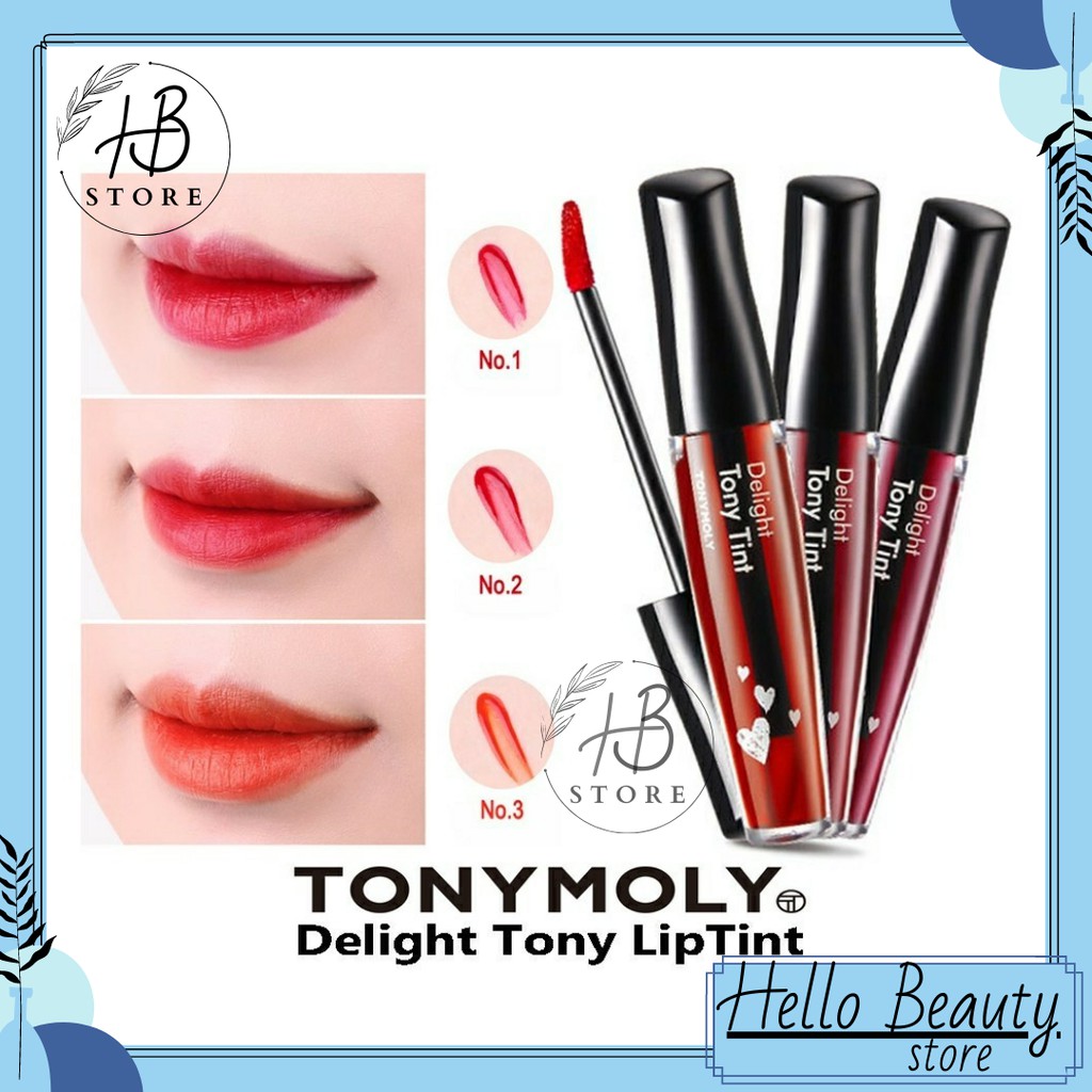 TONYMOLY (Hàng Mới Về) Son Môi Hello Kitty Tony Moly Delight Tony Tint 100% Chính Hãng Hàn Quốc