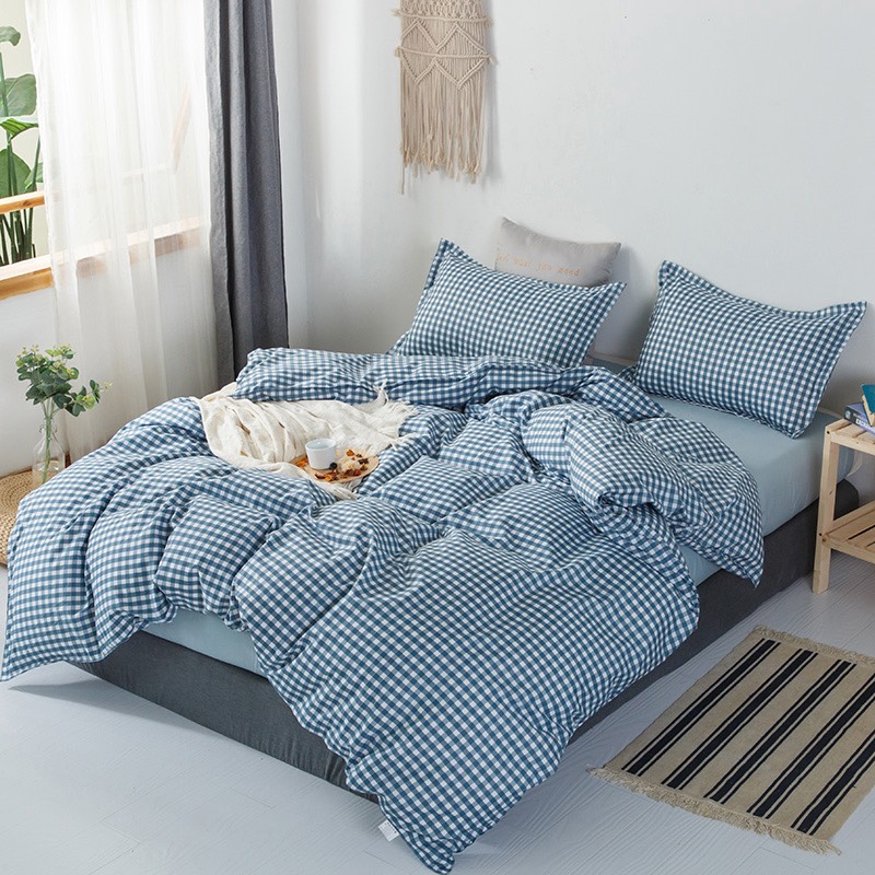 Cotton Poly Nhập Khẩu - Caro Xanh SP001259