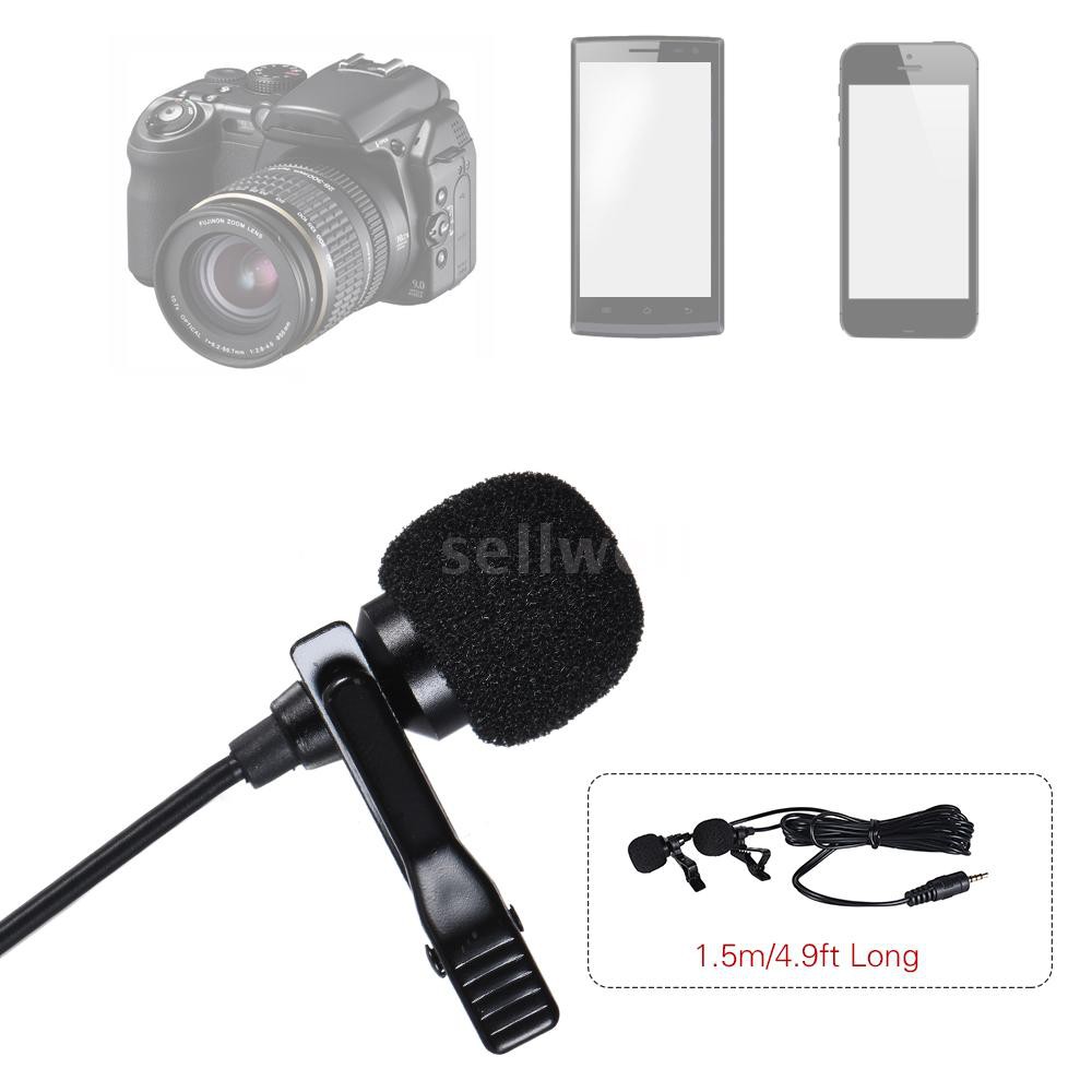 Microphone dây dài 19.7ft có kẹp áo cho iPhone iPad