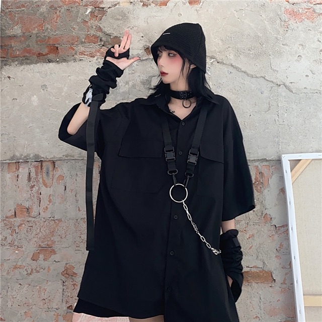 Áo sơmi tặng kèm phụ kiện chain ring