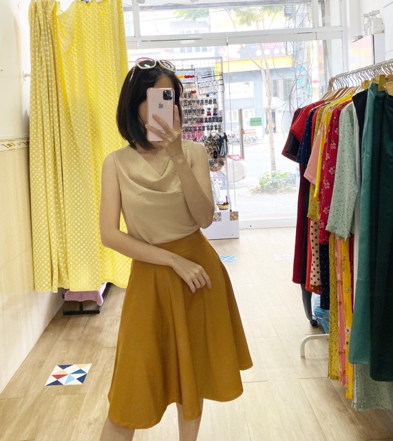 CHÂN VÁY XOÈ DÀI CÓ TÚI ( ảnh thật chụp canh - có video) | BigBuy360 - bigbuy360.vn