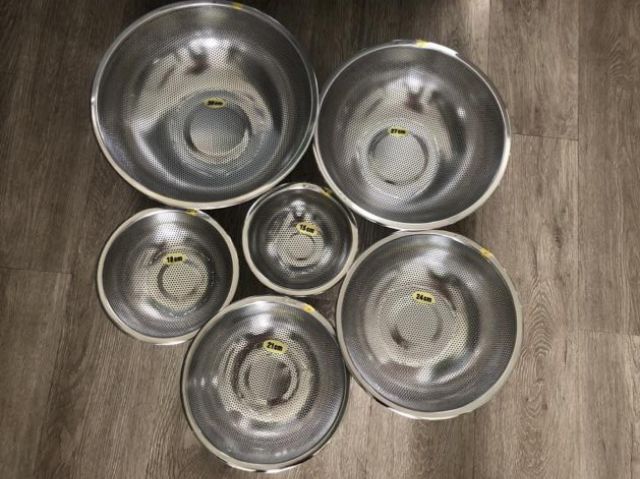 Bộ rổ INOX 304 5 cái XK