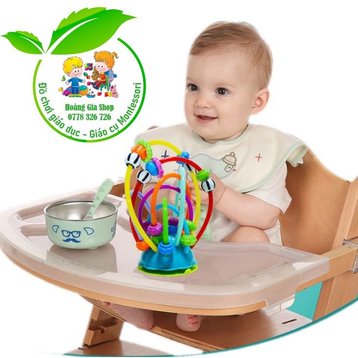 Gặm nướu kèm xúc xắc có đế hít dính