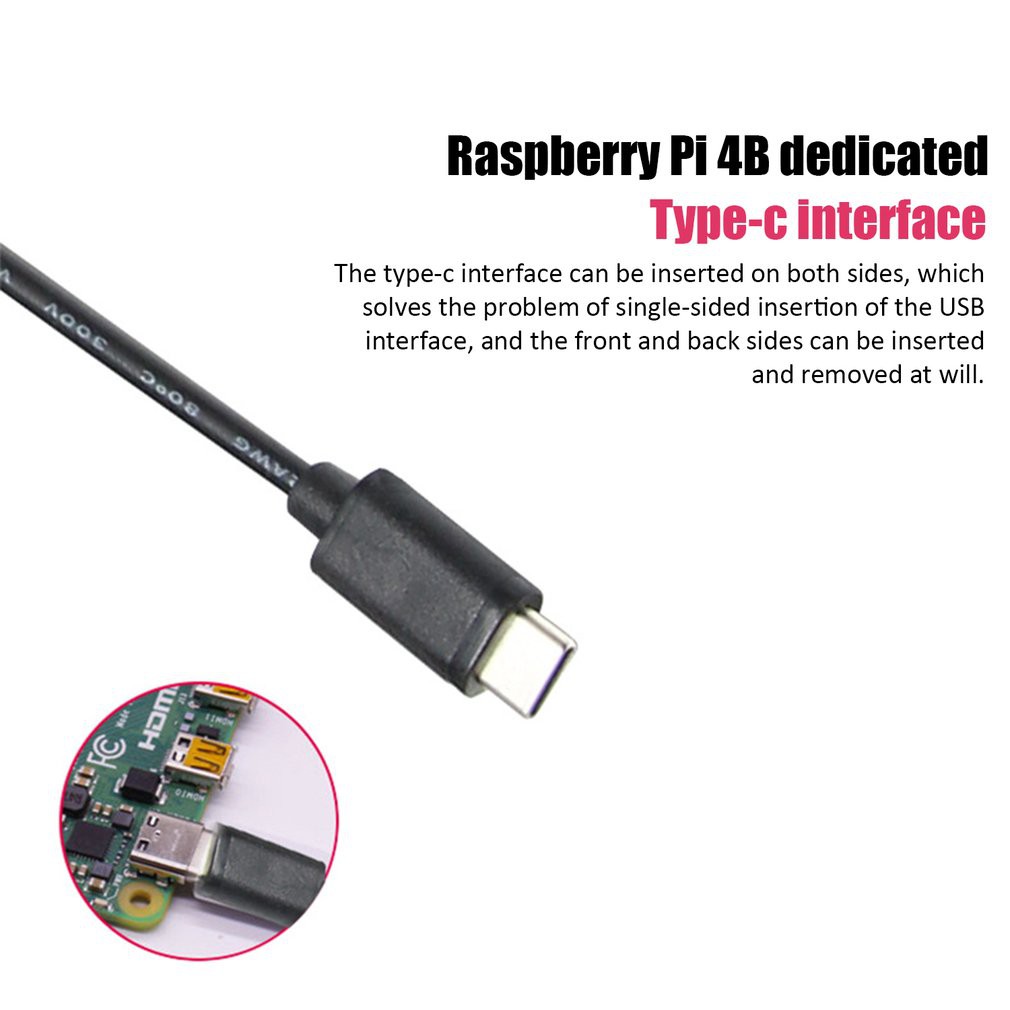 Bộ Chuyển Đổi Nguồn Điện On / Off Cho Raspberry Pi 4 Usb-C 5v 3.0a