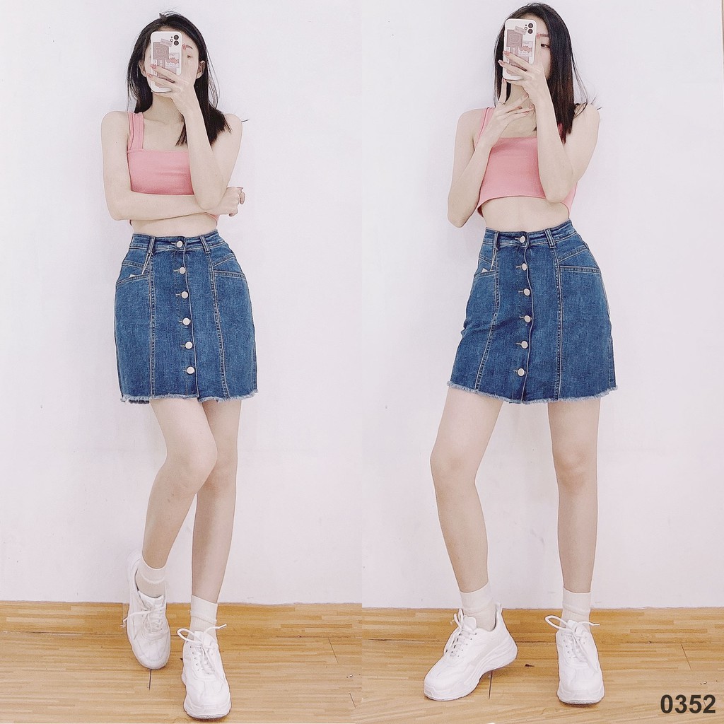 Chân váy jeans HQjeans cao cấp có short bên trong, đường may tinh tế sắc xảo FREESHIP toàn quốc