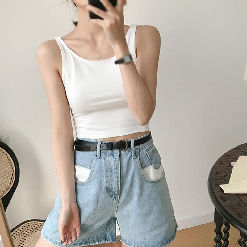 Áo hai dây ôm dáng màu trơn hở lưng quyến rũ thời trang cho nữ