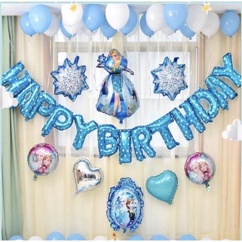 Set bóng HAPPY BIRTHDAY ELSA