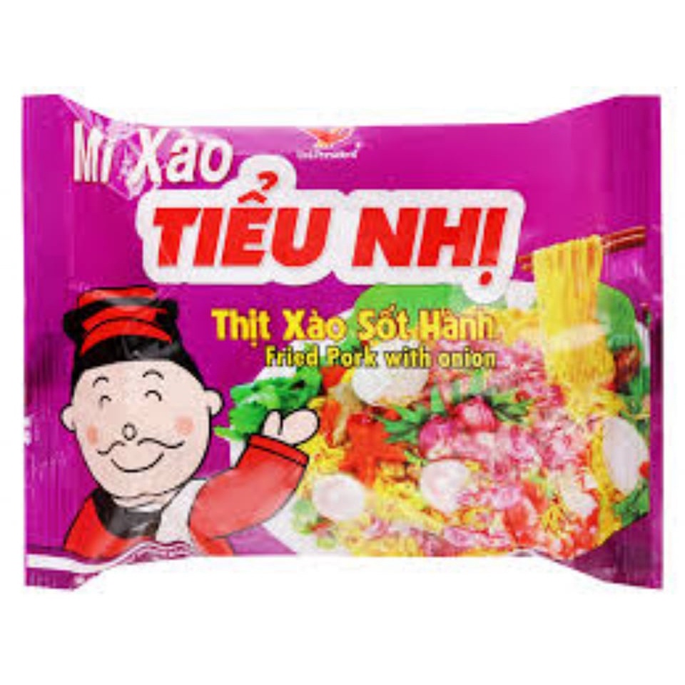 Mì xào Tiểu Nhị thịt xào sốt hành/ thịt sốt chua cay/ hải sản sốt me gói 72g