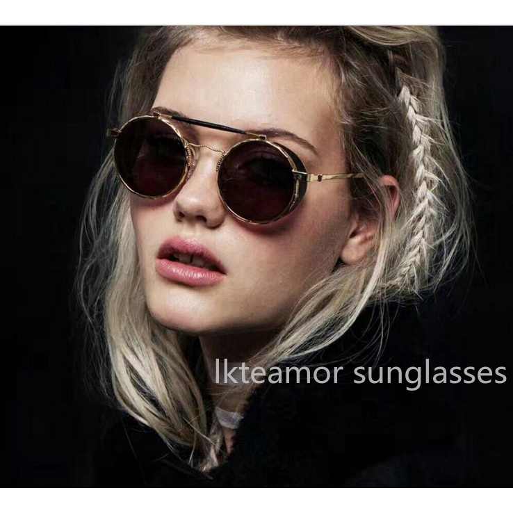 Kính mát thời trang khung tròn cổ điển cho nam &amp; nữ