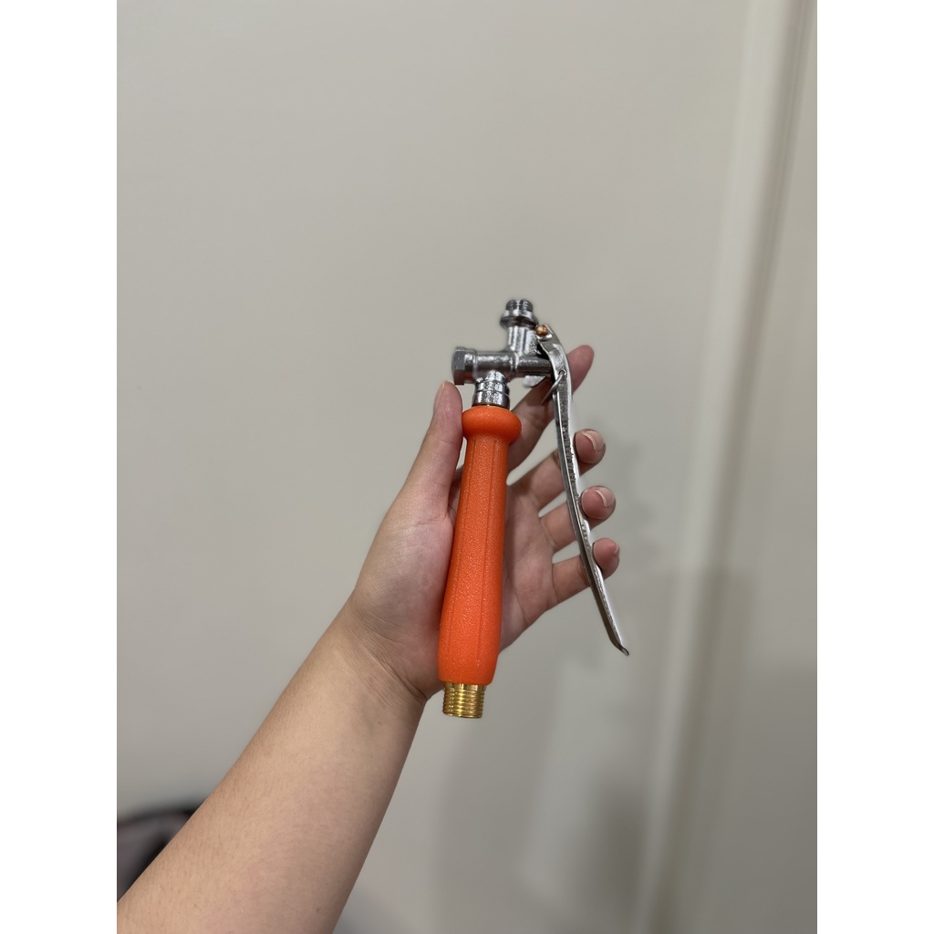 TAY BÓP CAM INOX BÌNH XỊT ĐIỆN PHUN THUỐC ĐUÔI 2 ĐẦU RĂNG CAO CẤP