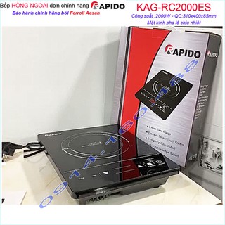 Bếp hồng ngoại đơn Rapido KAG-RC2000ES- Bếp điện đơn công nghệ Đức hiệu suất tốt sử dụng tốt