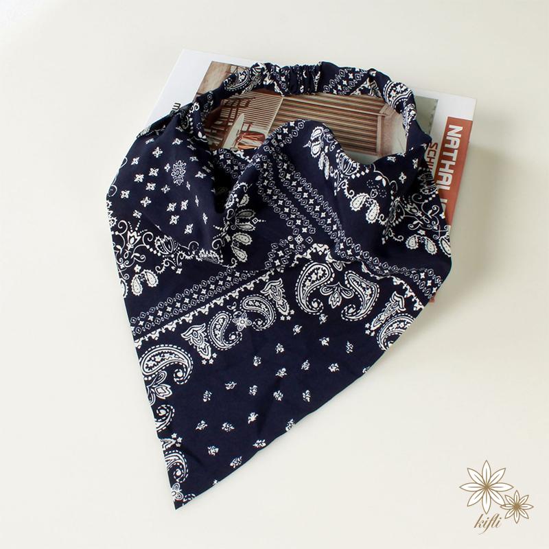 Băng Đô Đội Đầu Co Giãn Họa Tiết Hình Tam Giác Thời Trang Cho Nữ