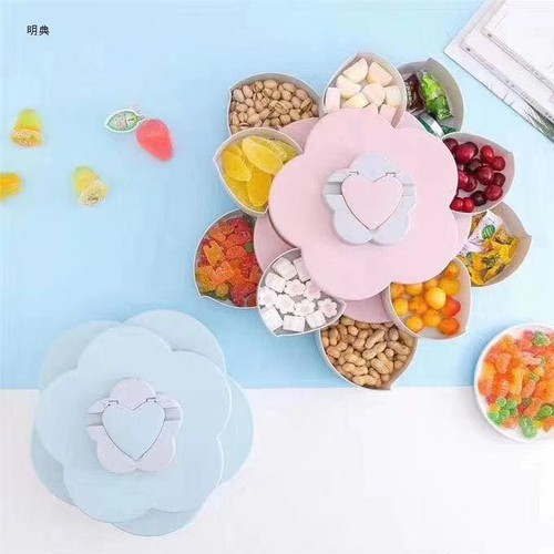 Khay Mứt Tết 1-2 Tầng Thiết Kế Khay Để Điện Thoại Tiện Lợi, Hộp Đựng Bánh Kẹo Tết