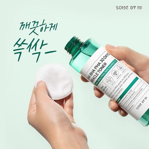 Bộ 3 Sản Phẩm Giảm Mụn Some By Mi AHA-BHA-PHA 30 Days Miracle (Sữa rửa mặt 100ml + Toner 150ml + Serum 50ml)