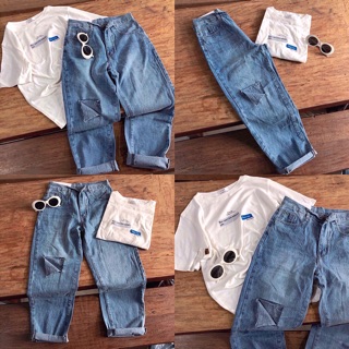 QUẦN BAGGY JEANS RÁCH ( mã: BG008 )