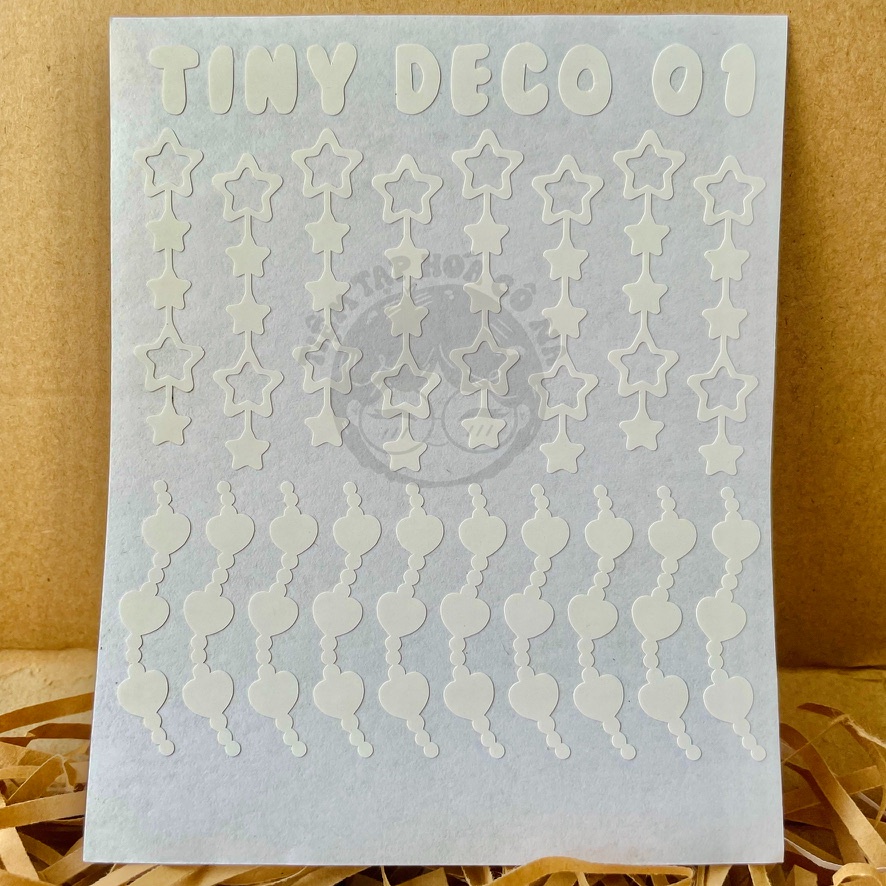 Glitter Vinyl Sticker / Sticker Hologram lấp lánh trang trí toploader, planner, bullet journal - tiemtaphoacona