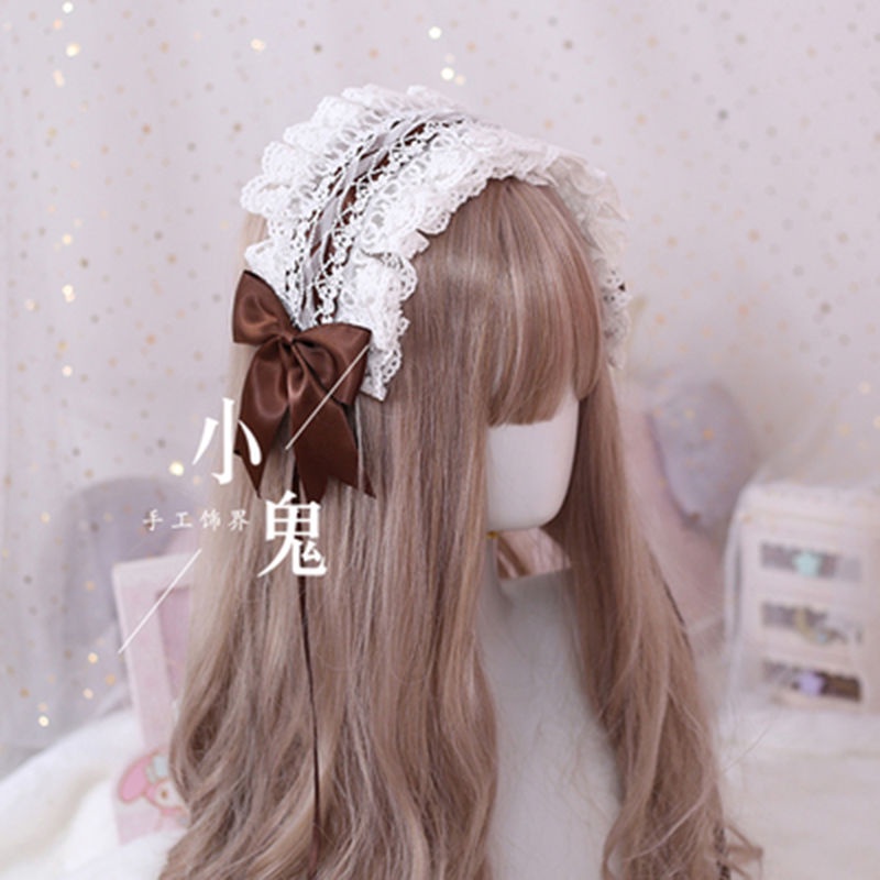 Băng Đô Ren Hoa Phong Cách Lolita Dễ Phối Đồ Cho Nữ