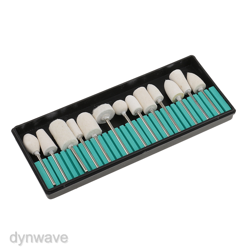 Bộ 13 Đầu Len Đánh Bóng Móng Tay Thay Thế Tiện Dụng