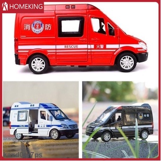 Chính Hãng Đồ chơi xe cứu thương mini Mô hình xe cảnh sát/xe cứu hỏa/xe cứu thương