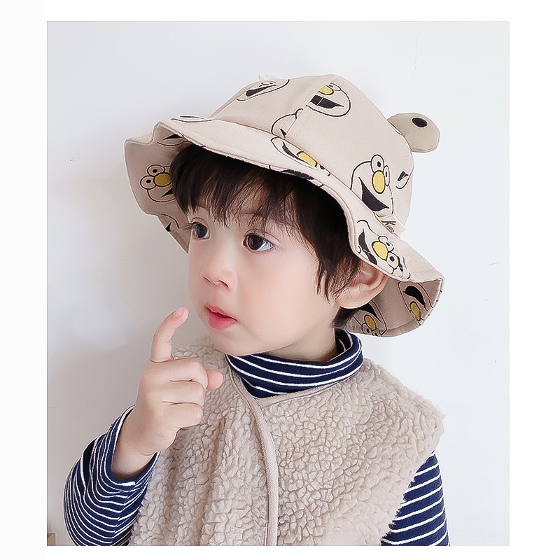 Mũ tai bèo in hình mặt cười cho bé trai bé gái -TB14