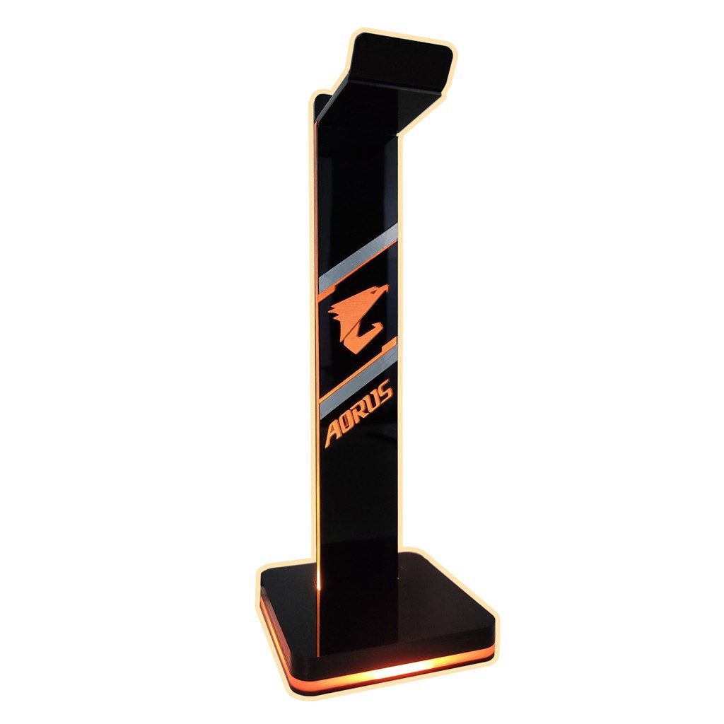 Giá treo tai nghe Gaming Logo Aorus Led RGB Coolmoon | BigBuy360 - bigbuy360.vn