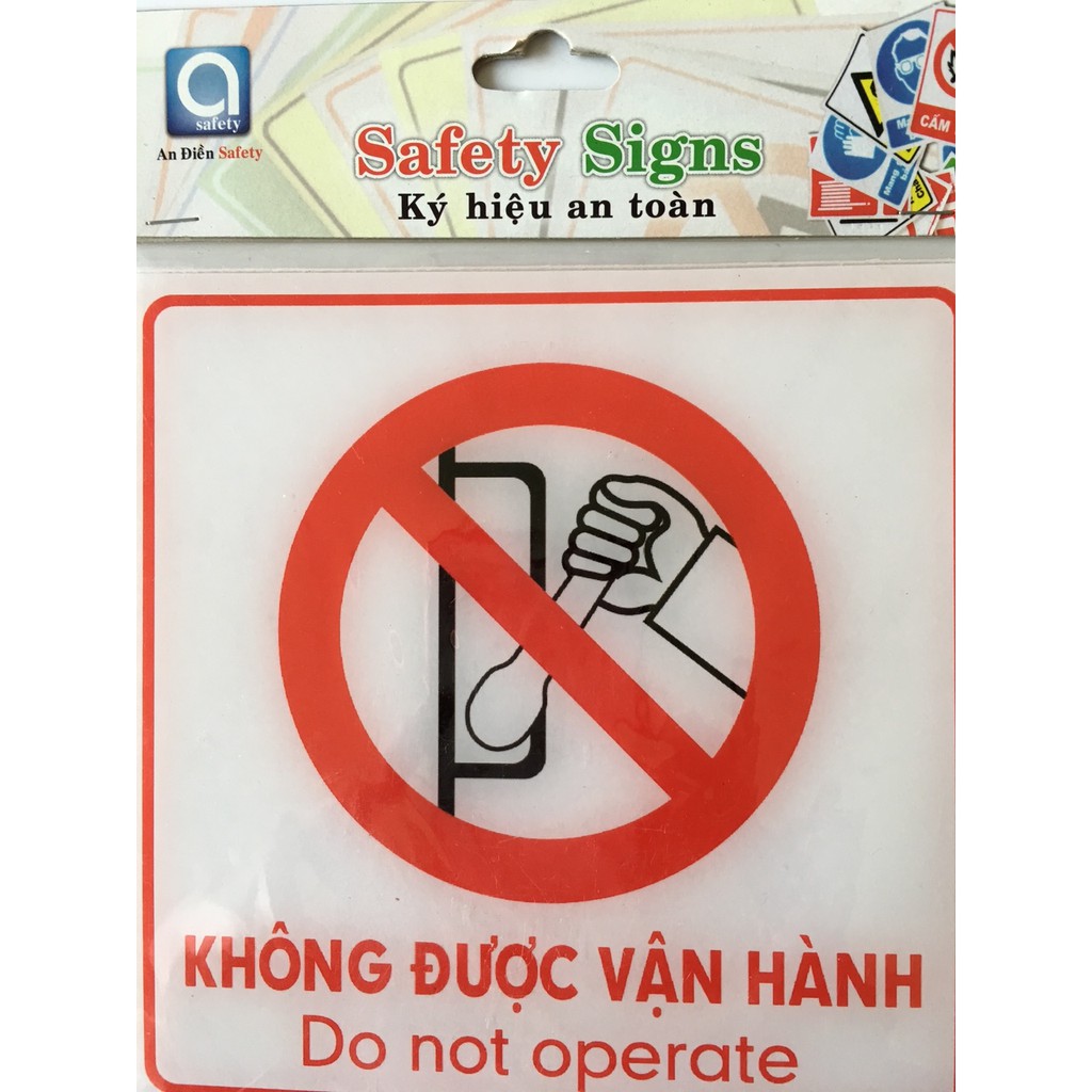 BIỂN BÁO - KHÔNG ĐƯỢC VẬN HÀNH