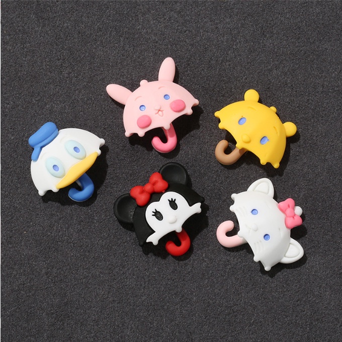 Sticker jibbitz gắn dép Crocs mẫu ô hình nhân vật Cartoon Network