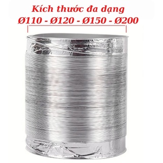 Ống bạc hút mùi thông gió Ø150*8m