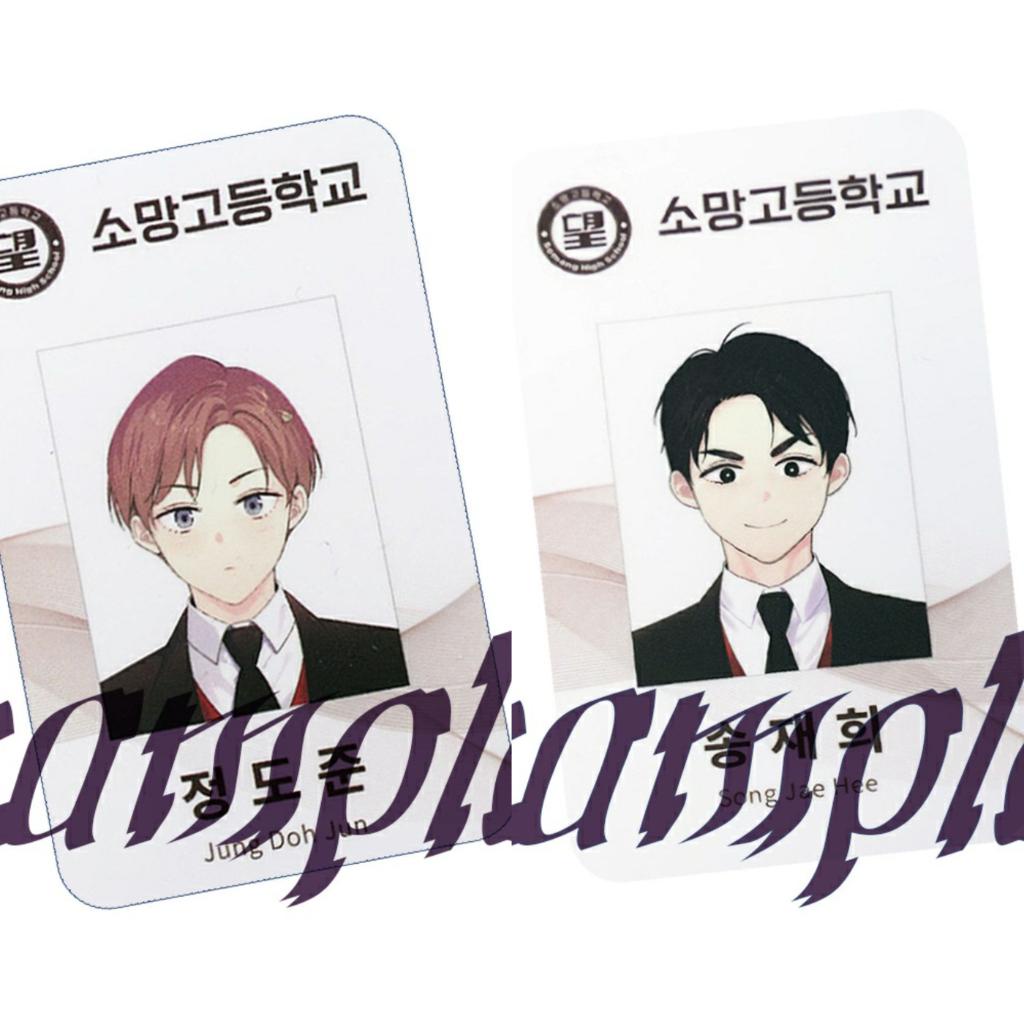 Ảnh card bo góc in hình TÌNH NHÂN 4 TUẦN ver ID manhwa boylove 4 Week Lovers thẻ bo viền 5*8cm anime chibi