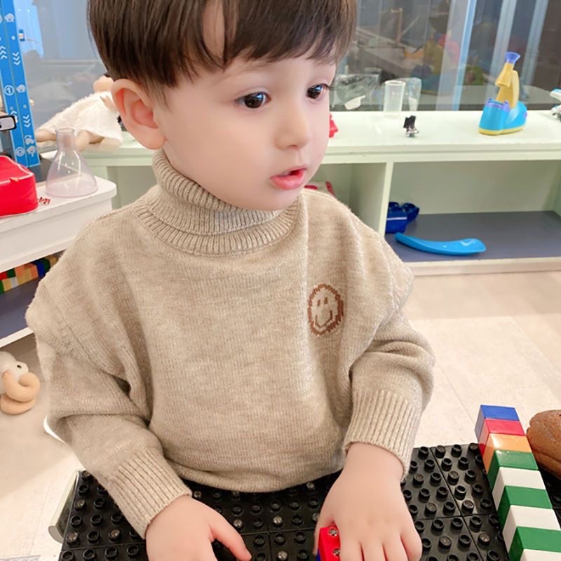 Áo len cao cổ  giữ ấmcjo bé trai bé gái hàng quảng châu