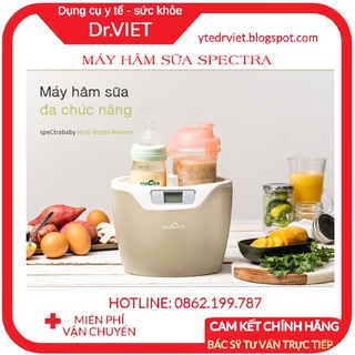 Máy hâm sữa tiệt trùng Spectra giúp các mẹ tiệt trùng bình sữa hâm nóng sữa và hâm nóng thức ăn điều chỉnh nhiệt độ.