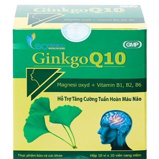 GINKGO Q10 ISOPHARCO [Hộp 100 viên] - [ginko q10 / ginkgo biloba, ginkgoq10]
