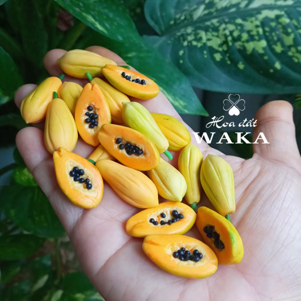 Mô hình Trái Đu Đủ Mini- Rau Củ Quả Mini 1/12