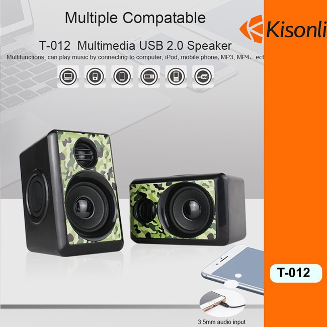 MẪU MỚI - Loa USB 2.0 Kisonli T-012 4 bass Âm Thanh Chuẩn - BH 12T