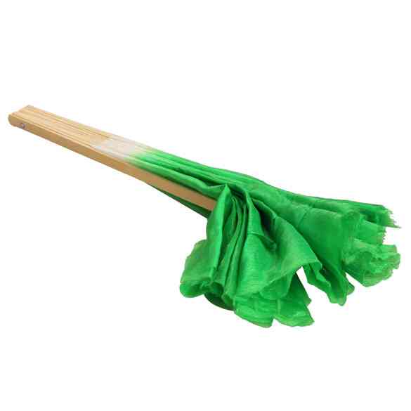 Quạt Ngắn Bằng Tre Lụa Nhiều Màu Dùng Múa Bụng Kiểu Trung Hoa