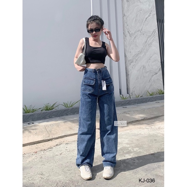 Quần Jean Ống Suông Hack Dáng KJ036 | Thời Trang | Năng Động