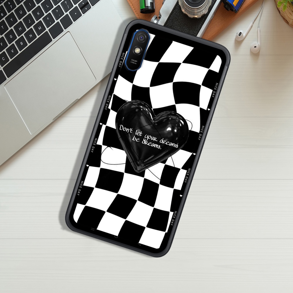 Ốp Lưng XIAOMI REDMI 7A - REDMI 8A - REDMI 9A - REDMI 8, In Hình &quot;Black Heart&quot; Phong Cách Đẹp.