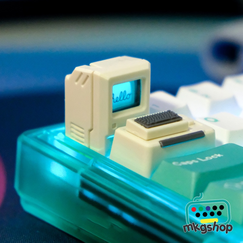 Keycap máy tính Macintosh chất liệu ABS 1981 Bàn phím cơ từ tính xuyên led