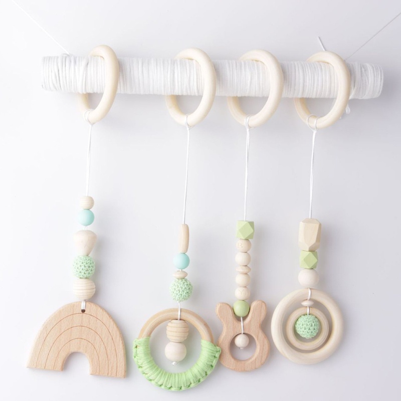 Set 4 Món Đồ Chơi Treo Xe Đẩy Em Bé Trang Trí