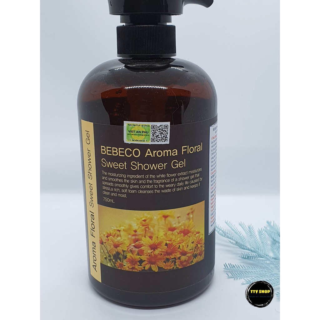 Sữa Tắm Hương Nước Hoa BEBECO Aroma Floral Sweet Shower Gel, Creamy Body Cleanser, Romance Body Cleanser