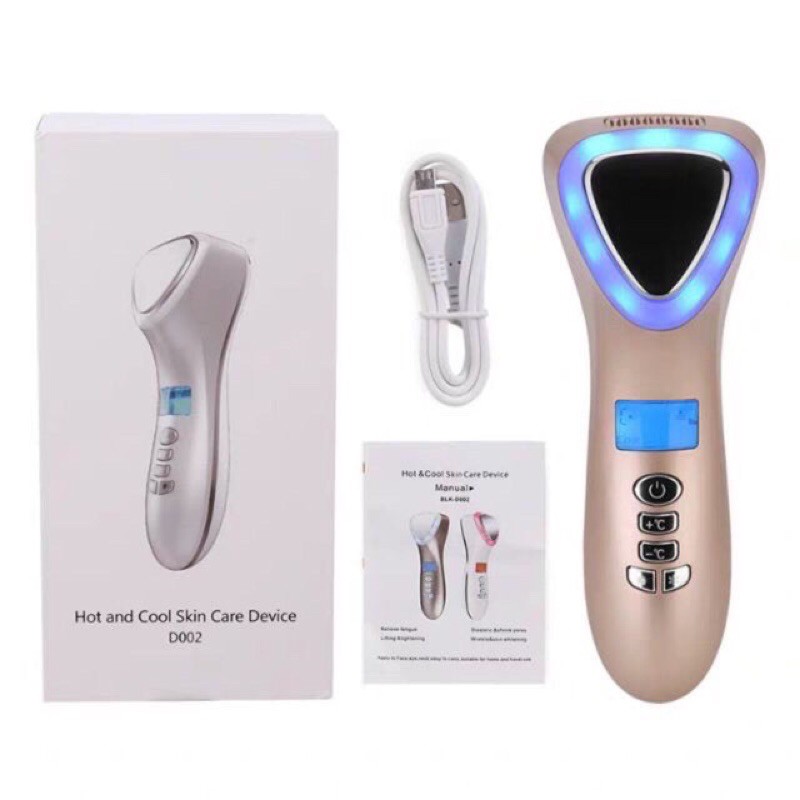 Máy điện di nóng lạnh massage đẩy tinh chất có ánh sáng | BigBuy360 - bigbuy360.vn